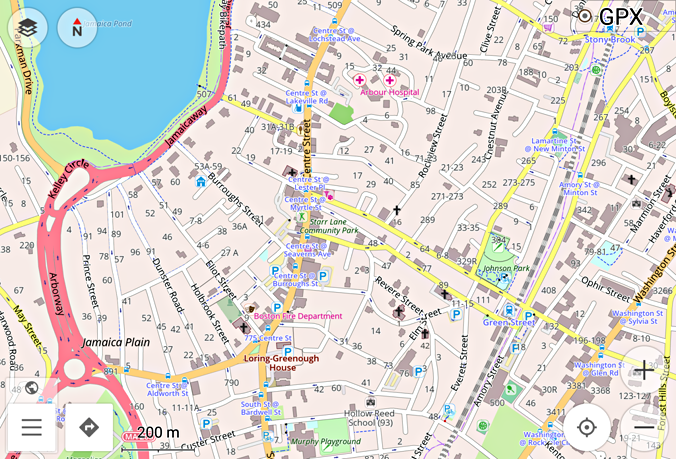 Openstreetmap While Not Keypressed   Jamaica Plain 